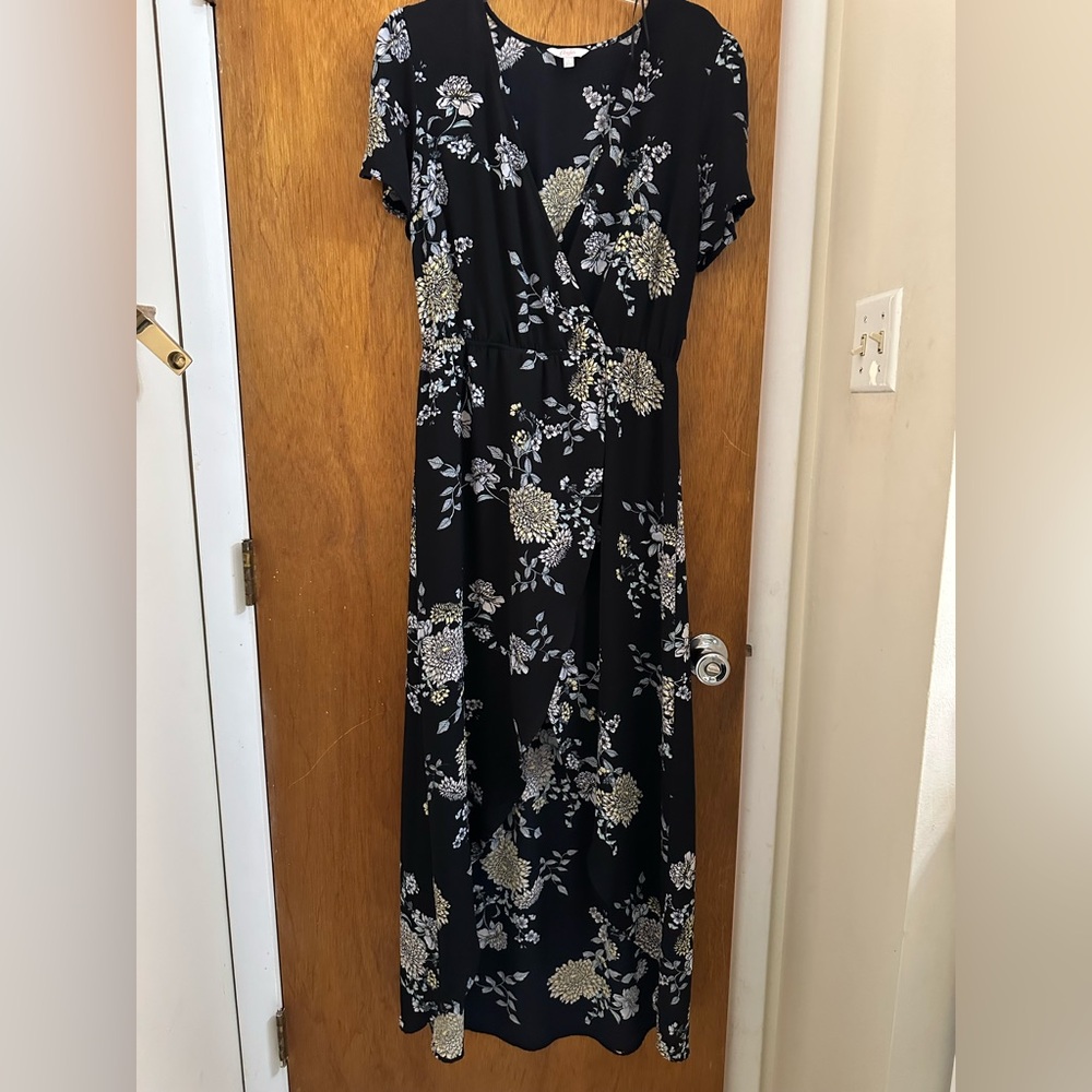 Candie's Black Floral Maxi Dress